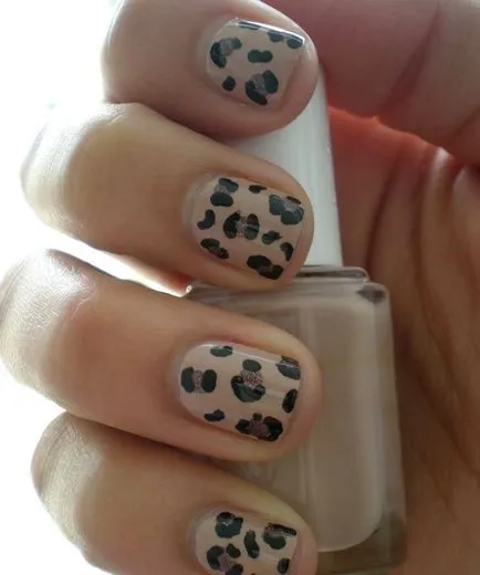 Leopard маникюр, леопард маникюр снимка