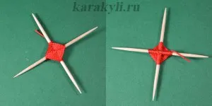 Mandala на резбата с ръцете си, драсканица