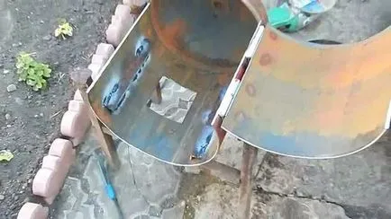 Мангал-опушвална на газови бутилки с ръцете си (25 снимки) - triniksi
