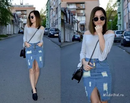 Мода модерния деним пола и това, което те носят (снимка) (Fashion) Мода модерния деним пола и това, което те носят (снимка)
