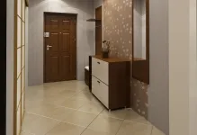 Опънати тавани в дизайна на коридор снимка дълги, лъскави дуплекс, в малко по-тесен