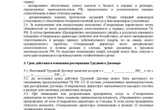 Примерен трудов договор с директора на LLC през 2017 г. - общо, от няколко лица,
