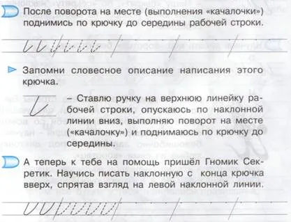 Наименованията за елементи на букви и писмо връзки на програмата 