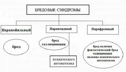 Paranoid халюцинации синдром, депресия, афективни форма делириум