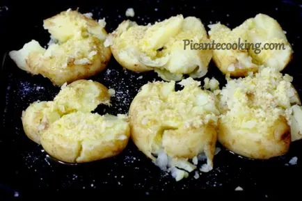 Тестени картофи с чесън и сирене, picantecooking (зехтин) Печени картофи с чесън и сирене, picantecooking
