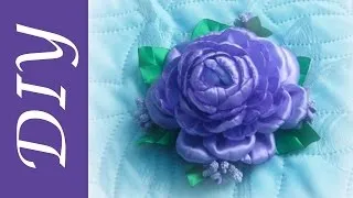 Божур kanzashi майсторски клас