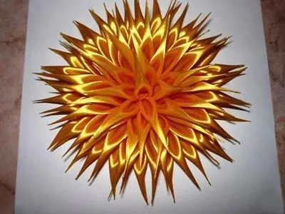 Божур kanzashi майсторски клас