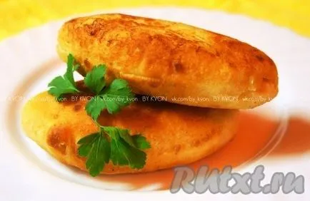 Торти пържени картофи (тестото без мая) - рецепти със снимки