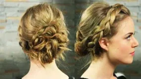 Weave плитки на самата среда на косата, стъпка по стъпка
