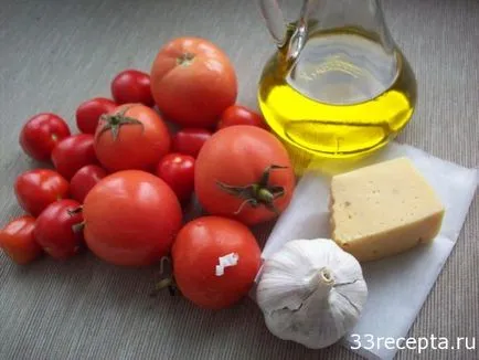 Домати, печени със сирене на фурна, рецептата със снимка