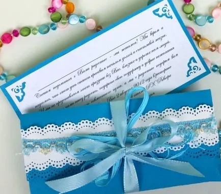 Сватбени покани с собствените си ръце, фото идеи и съвети