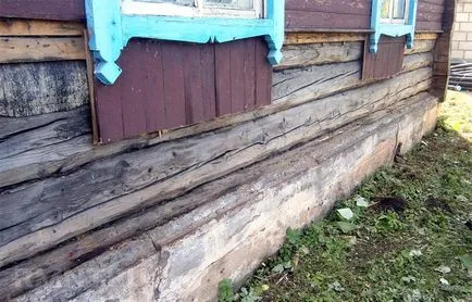 Ремонт на дървени къщи заменя долните ръбове (ремонт дневник) Ремонт на дървени къщи заменя долните ръбове