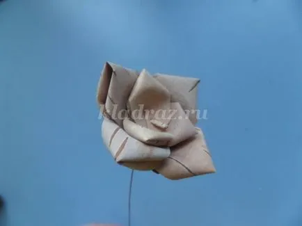 Роза от брезова кора с ръцете си (бродерия) Роза от брезова кора с ръцете си