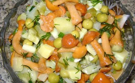 Салата с картофи и гъби рецепти за вкусни салати с картофи, гъби и други съставки