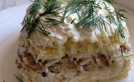 Салата с картофи и гъби рецепти за вкусни салати с картофи, гъби и други съставки