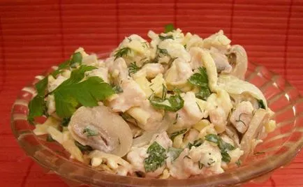 Салата с картофи и гъби рецепти за вкусни салати с картофи, гъби и други съставки