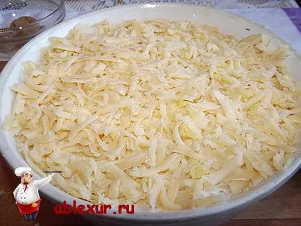 Салата - гъба поляна - пиле рецепта със снимка