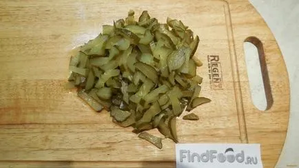 Салата с пилешки дробчета и кисели краставици рецепта със снимка (салата) Салата с пилешки дробчета и кисели краставици рецепта със снимка