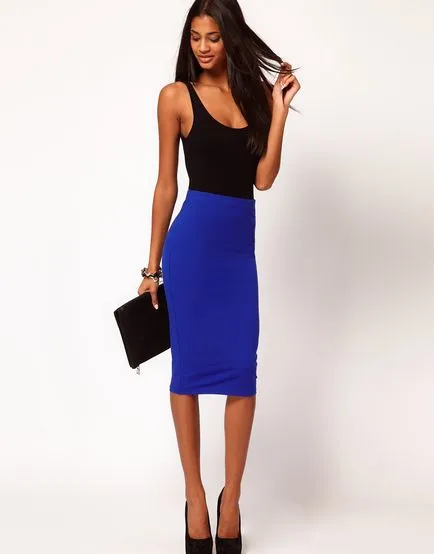От какво да се носят молив полата снимка, сянка съкращения вариации - модерен жена