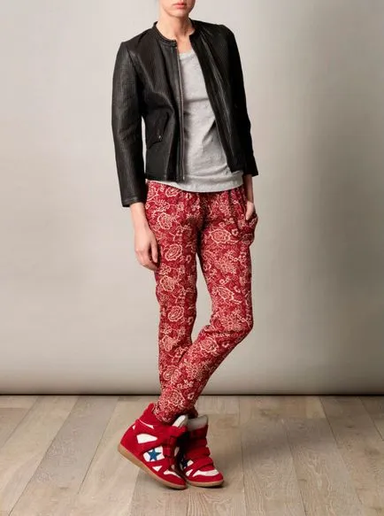 От какво да се носят маратонки Isabel Marant Кецове Isabel Marant - допълнение към всяко изображение