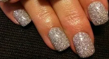 Shellac с кристали и пайети снимка като лепило къща (шеллак) Shellac с кристали и пайети снимка като лепило дома