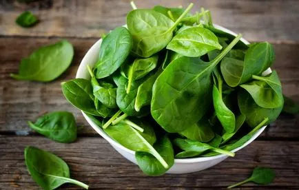 Calorie спанак, ползите и вредите, които той силно се препоръчва