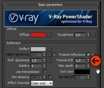 Създаване на основния материали Vray (материали) Създаване на основни материали в Vray
