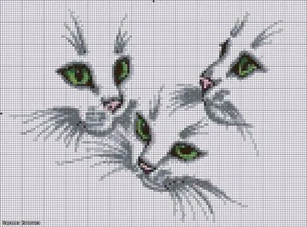 схема котка бродерия
