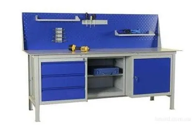 Workbench за гаражни видове дизайн, как да се направи метални изделия метални самия работен плот,
