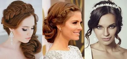 Вечерни прически за средна коса за най-красивата