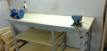 Workbench за снимка гараж, рисунки, видове (метал, дърво), като на масата с ръце