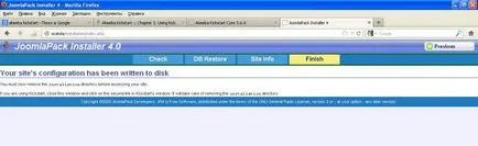 Възстановяване на сайт с Joomla чрез akeeba създават със