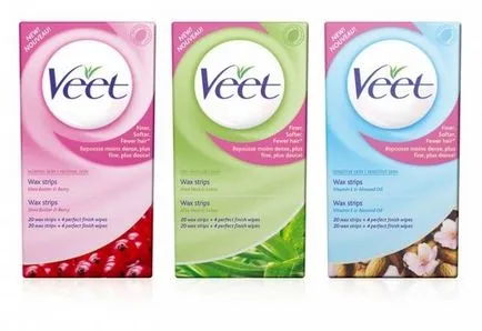 Wax ленти Veet обучение, използването на