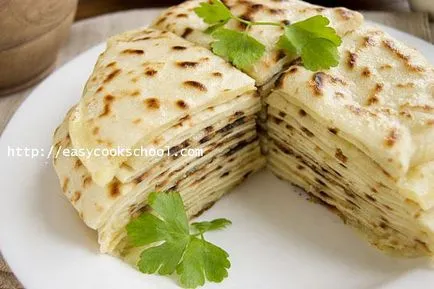 Hychiny със сирене и картофи стъпка по стъпка рецепта със снимки, лесни рецепти