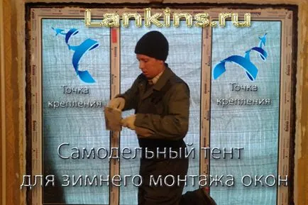 Зимни монтаж на прозорци с топлина щит