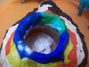 Ефективно химически опит вулкана, семейството и майката