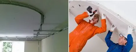 Опънати тавани в два нива за редактиране на снимки, видео инструкции, подсветка двуетажни, 2