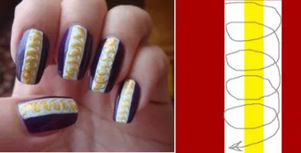 Как да се направи игла върху дизайна на ноктите и модели съответствие със схемите,