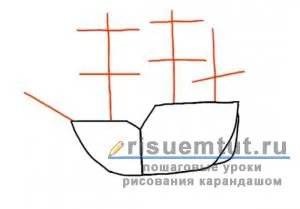 Как да се направи кораб с платна молив постепенно - съставя тук