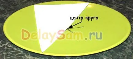 Как да се определи центъра на кръглата част