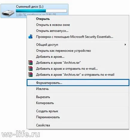 Как да форматирате флаш устройството към NTFS