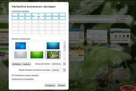 В Google Chrome, за да изричното панел