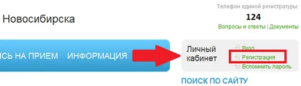 Как да създадете профил, единен регистър на Новосибирск област