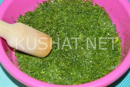 Както копър туршия за зимата в банките