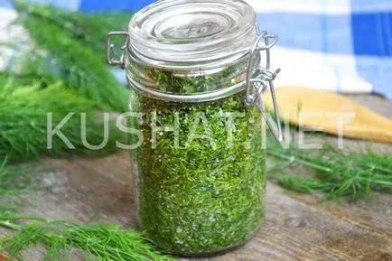 Както копър туршия за зимата в банките