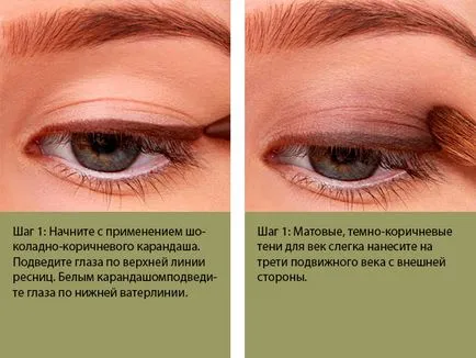 Eye грим стъпка по стъпка снимки за сиви очи (очите стъпка снимки) Eye грим стъпка по стъпка снимки за сиви очи