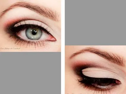 Eye грим стъпка по стъпка снимки за сиви очи (очите стъпка снимки) Eye грим стъпка по стъпка снимки за сиви очи