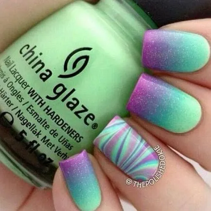 Модни Nails ефект Ombre - 50 видео снимки - стилни нокти (снимка) Модни Nails ефект Ombre - 50 видео снимки - стилни нокти