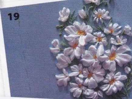 Очарователни маргаритки, панделки бродерия, бродерия