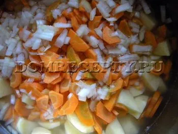Картофи моркови лук